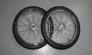 17in Wire spoke dragster front wheels